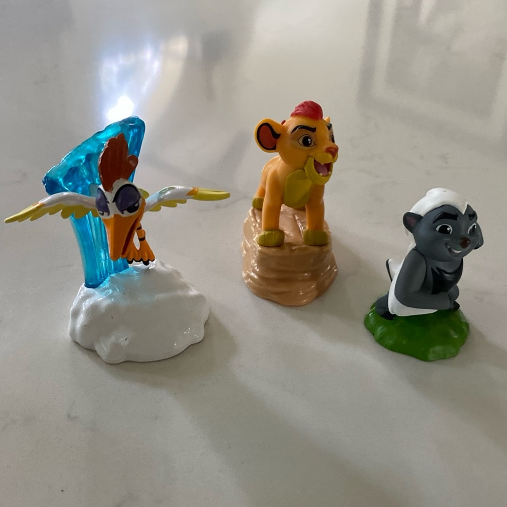 Disney The Lion Guard Kion, Bunga, Egret Ono Toy Figures Cake Toppers Just Play